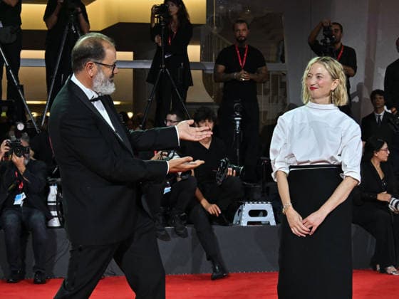 IPA88323158 - Venice, 83rd Venice International Film Festival 2026 - Night 8. Red Carpet for the film UN BON PETIT SOLDAT. Pictured: Alba Rohrwacher and Andrea Romeo  Copyright: xManuelexMangiarottix xPoolxPhotoxEventsx08x IPA88323158