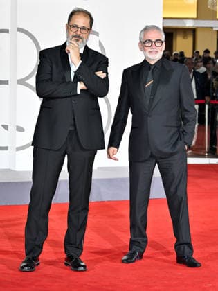 IPA88323901 - Venice, 83rd Venice International Film Festival 2026 - Night 8. Red Carpet for the film UN BON PETIT SOLDAT. Pictured: Andrea Romeo, StÃ phane BrizÃ  Copyright: xSimonexComix xPoolxPhotoxEventsx08x IPA88323901