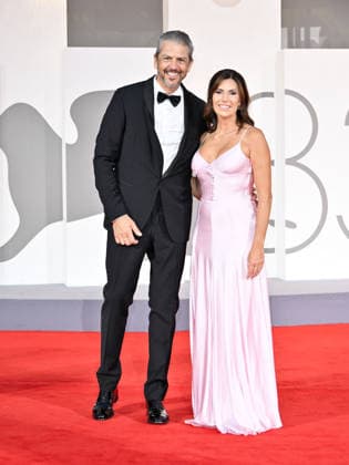 IPA88324106 - Venice, 83rd Venice International Film Festival 2026 - Night 8. Red Carpet for the film UN BON PETIT SOLDAT. Pictured: Andrea Berton and his wife, Sandra Vecchi  Copyright: xSimonexComix xPoolxPhotoxEventsx08x IPA88324106