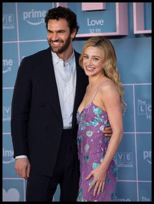 . 09 09 2026. London, United Kingdom. Tom Bateman and Lili Reinhart arriving at The Love Hypothesis premiere in London.  xStephenxLockx xi-Imagesx IIM-26993-0022