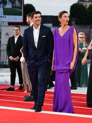 IPA88325112 - Venice, 83rd Venice International Film Festival 2026 - Night 8. Red carpet event for the film UN BON PETIT SOLDAT. Pictured: Anna Foglietta, Paolo Sopranzetti  Copyright: xAlbertoxTerenghi PoolxPhotoxEvenx xPoolxPhotoxEventsx08x IPA88325112