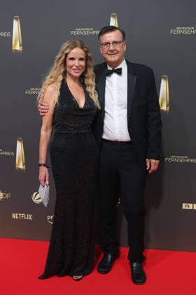 Katja Burkard and Hans Mahr at the German Television Awards ceremony on September 9, 2026, in Cologne Katja Burkard and Hans Mahr arrive for the annual German Television Awards (Deutscher Fernsehpreis) at the Confex Center on September 9, 2026 in Cologne, Germany. 2026 German Television Awards ceremony in Cologne