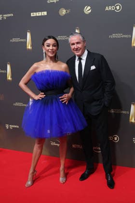 Verona Pooth and Franjo Pooth at the German Television Awards ceremony on September 9, 2026, in Cologne. Verona Pooth and Franjo Pooth arrive for the annual German Television Awards (Deutscher Fernsehpreis) at the Confex Center on September 9, 2026 in Cologne, Germany. 2026 German Television Awards Ceremony in Cologne