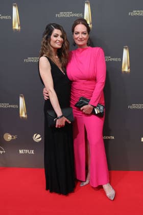 Linda Zervakis and Natalia Woerner at the German Television Awards ceremony on September 9, 2026, in Cologne. Linda Zervakis and Natalia Woerner arrive for the annual German Television Awards (Deutscher Fernsehpreis) at the Confex Center on September 9, 2026 in Cologne, Germany German Television Awards Ceremony 2026 in Cologne