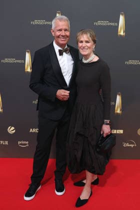Peter Kloeppel and Carol Kloeppel at the German Television Awards ceremony on September 9, 2026, in Cologne. Peter Kloeppel and Carol Kloeppel arrive for the annual German Television Awards (Deutscher Fernsehpreis) at the Confex Center on September 9, 2026 in Cologne, Germany. 2026 German Television Awards Ceremony in Cologne