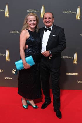 Alexa Kons and Wolfram Kons at the German Television Awards ceremony on September 9, 2026, in Cologne. Alexa Kons and Wolfram Kons arrive for the annual German Television Awards (Deutscher Fernsehpreis) at the Confex Center on September 9, 2026 in Cologne, Germany. 2026 German Television Awards Ceremony in Cologne