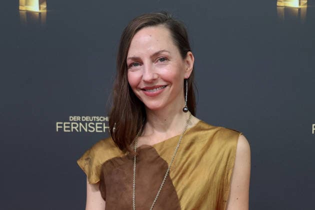 Katharina Schuettler arrives for the annual German Television Awards (Deutscher Fernsehpreis) at the Confex Center on September 9, 2026, in Cologne, Germany; the annual German Television Awards (Deutscher Fernsehpreis) in Cologne, Germany