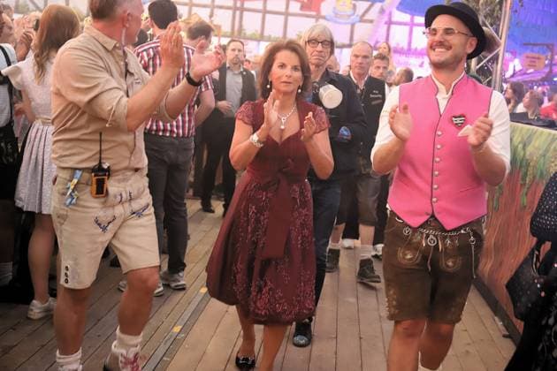 September 9, 2026 xhpx Frankfurt am Main, Opening of the 2026 Frankfurt Oktoberfest; Oktoberfest Ambassador Claudia Elisabeth Obert, entrepreneur and reality TV contestant HP