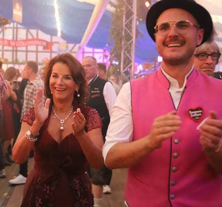 September 9, 2026 xhpx Frankfurt am Main, Opening of the 2026 Frankfurt Oktoberfest; Oktoberfest Ambassador Claudia Elisabeth Obert, entrepreneur and reality TV contestant HP