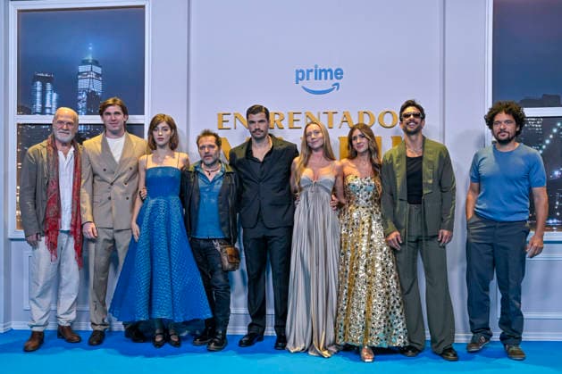 September 9, 2026, Madrid, Madrid, Spain: (L-R) LLUIS HOMAR, ERIC MASIP, ZOE BONAFONTE, OSCAR PEDRAZA, HUGO DIEGO GARCIA, ESTER EXPOSITO, MERCEDES RON, JOAQUIN FERREIRA and PABLO MOLINERO attend the BLUE CARPET photocall for the movie â€oe ENFRENTADOS: MARFIL †at the Complejo Azca on September 9, 2026, in Madrid, Spain. Madrid Spain - ZUMAc312 20260909_zsp_c312_107 Copyright: xOscarxManuelxSanchezx