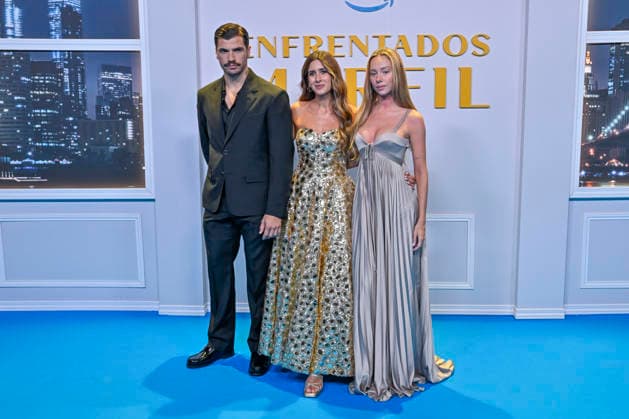 September 9, 2026, Madrid, Madrid, Spain: (L-R) HUGO DIEGO GARCIA, MERCEDES RON and ESTER EXPOSITO attend the BLUE CARPET photocall for the movie Ã¢â‚¬oe ENFRENTADOS: MARFIL Ã¢â‚¬Â at the Complejo Azca on September 9, 2026, in Madrid, Spain. Madrid Spain  - ZUMAc312 20260909_zsp_c312_110 Copyright: xOscarxManuelxSanchezx