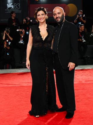 IPA88331055 - Venice, 83rd Venice International Film Festival 2026 - Night 8. Red Carpet for the film *IL FUOCO CHE TI PORTI DENTRO* In the photo: Giuliano Sangiorgi and Ilaria Macchia  Copyright: xAlbertoxTerenghi PoolxPhotoxEvenx xPoolxPhotoxEventsx08x IPA88331055