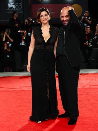 IPA88331057 - Venice, 83rd Venice International Film Festival 2026 - Night 8. Red Carpet for the film *IL FUOCO CHE TI PORTI DENTRO* Pictured: Giuliano Sangiorgi and Ilaria Macchia  Copyright: xAlbertoxTerenghi PoolxPhotoxEvenx xPoolxPhotoxEventsx08x IPA88331057