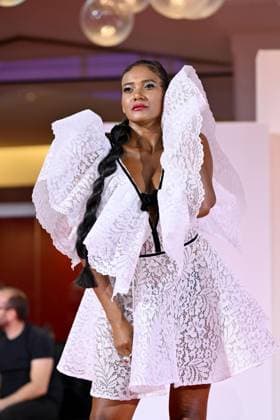 September 9, 2026, Venice, Rome, Italy: Denny Mendez on the red carpet for The Fire That Keeps You Inside, at the 83rd Venice Film Festival. Venice, September 9, 2026 Venice Italy  - ZUMAa289 20260909_zia_a289_429 Copyright: xMariaxLauraxAntonellix xAgfx
