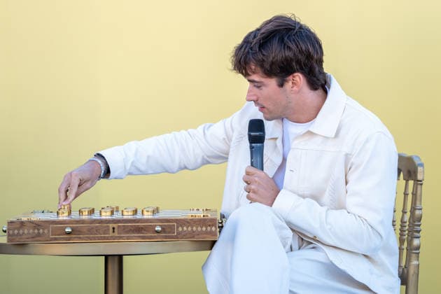 Monegasque Formula 1 driver Charles Leclerc the official presentation of Chivas Regal 16. September 9, 2026. (20260909108)