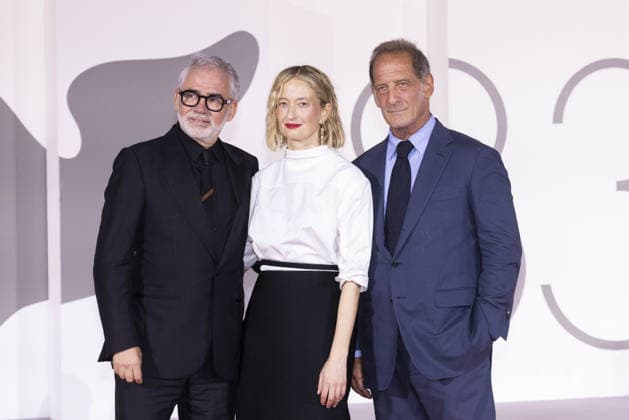 Un Bon Petit Soldat Premiere - The 83rd Venice International Film Festival VENICE, ITALY - SEPTEMBER 09: Stéphane Brizé, Alba Rohrwacher, Vincent Lindon attend the Un Bon Petit Soldat Screening during the 83rd Venice International Film Festival at Sala Grande on September 09, 2026 in Venice, Italy. Primo Barol Anadolu Venice Italy. Editorial use only. Please get in touch for any other usage.  Copyright: x2026xAnadoluxPrimoxBarolx
