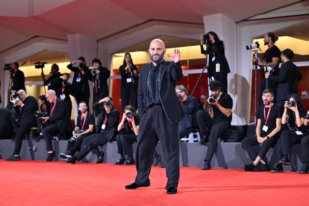 September 9, 2026, Venice, Rome, Italy: Giuliano Sangiorgi of the Negramaro group during the red carpet for the film The Fire That Keeps You Inside, at the 83rd Venice Film Festival. Venice, September 9, 2026 Venice Italy  - ZUMAa289 20260909_zia_a289_449 Copyright: xMariaxLauraxAntonellix xAgfx