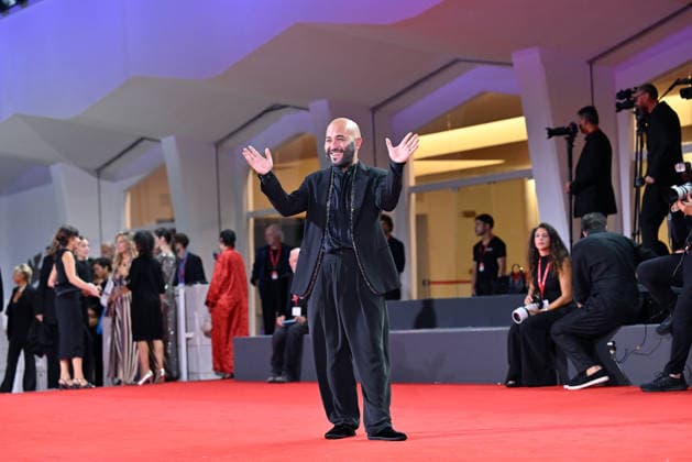 September 9, 2026, Venice, Rome, Italy: Giuliano Sangiorgi of the Negramaro group during the red carpet for the film The Fire That Keeps You Inside, at the 83rd Venice Film Festival. Venice, September 9, 2026 Venice Italy  - ZUMAa289 20260909_zia_a289_450 Copyright: xMariaxLauraxAntonellix xAgfx