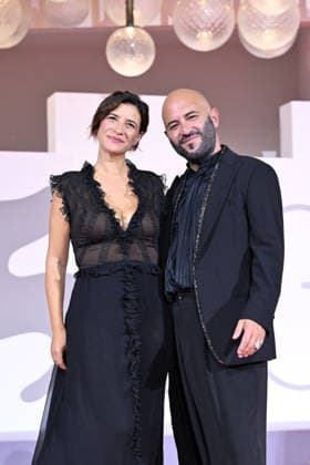 September 9, 2026, Venice, Rome, Italy: Giuliano Sangiorgi of the Negramaro group and Ilaria Macchia during the red carpet for the film The Fire That You Carry Inside, 83rd Venice Film Festival. Venice, September 9, 2026 Venice Italy  - ZUMAa289 20260909_zia_a289_463 Copyright: xMariaxLauraxAntonellix xAgfx