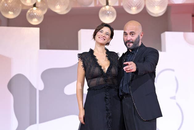 September 9, 2026, Venice, Rome, Italy: Giuliano Sangiorgi of the Negramaro group and Ilaria Macchia during the red carpet for the film The Fire That You Carry Inside, 83rd Venice Film Festival. Venice, September 9, 2026 Venice Italy  - ZUMAa289 20260909_zia_a289_464 Copyright: xMariaxLauraxAntonellix xAgfx