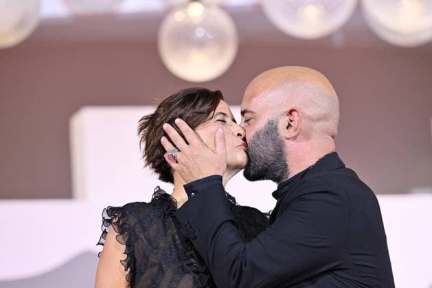 September 9, 2026, Venice, Rome, Italy: Giuliano Sangiorgi of the Negramaro group and Ilaria Macchia during the red carpet for the film The Fire That You Carry Inside, 83rd Venice Film Festival. Venice, September 9, 2026 Venice Italy  - ZUMAa289 20260909_zia_a289_465 Copyright: xMariaxLauraxAntonellix xAgfx