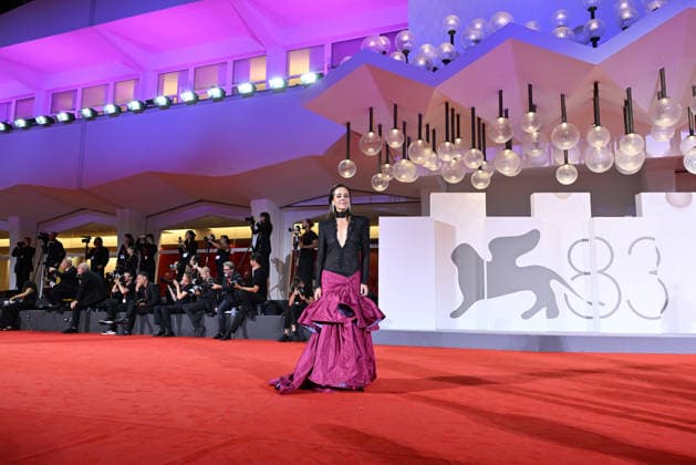 September 9, 2026, Venice, Rome, Italy: Vanessa Scalera on the red carpet for The Fire That You Carry Inside, at the 83rd Venice Film Festival. Venice, September 9, 2026 Venice Italy  - ZUMAa289 20260909_zia_a289_507 Copyright: xMariaxLauraxAntonellix xAgfx