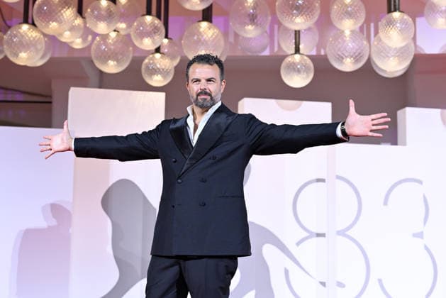 September 9, 2026, Venice, Rome, Italy: Director Edoardo De Angelis on the red carpet for The Fire That You Carry Inside, the 83rd Venice Film Festival. Venice, September 9, 2026 Venice Italy  - ZUMAa289 20260909_zia_a289_539 Copyright: xMariaxLauraxAntonellix xAgfx