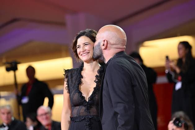 September 9, 2026, Venice, Rome, Italy: Giuliano Sangiorgi of the Negramaro group and Ilaria Macchia during the red carpet for the film The Fire That You Carry Inside, 83rd Venice Film Festival. Venice, September 9, 2026 Venice Italy  - ZUMAa289 20260909_zia_a289_557 Copyright: xMariaxLauraxAntonellix xAgfx