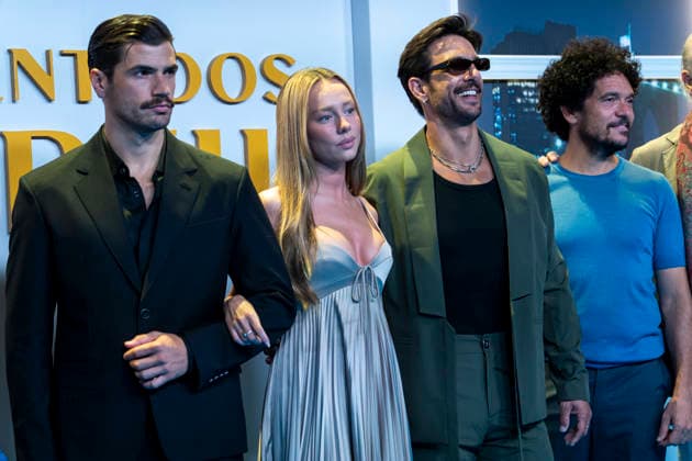 The team of Enfrentados Marfil at the film s premiere, held today at the AZCA complex in Madrid. September 09, 2026. (20260909198)