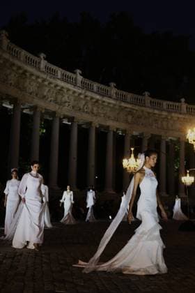 September 9, 2026: September 9, 2026 (Madrid) Parade on the occasion of the World Fashion Week in Madrid by the designer Silvia Fernandez in the vicinity of the Monument of Alfonso XII in the heart of the Retiro Garden of the capital of Spain. - ZUMAc161 20260909_zap_c161_002 Copyright: xLorenzoxCarnerox