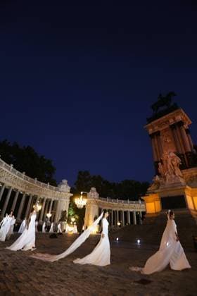September 9, 2026: September 9, 2026 (Madrid) Parade on the occasion of the World Fashion Week in Madrid by the designer Silvia Fernandez in the vicinity of the Monument of Alfonso XII in the heart of the Retiro Garden of the capital of Spain. - ZUMAc161 20260909_zap_c161_003 Copyright: xLorenzoxCarnerox