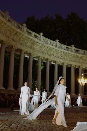 September 9, 2026: September 9, 2026 (Madrid) Parade on the occasion of the World Fashion Week in Madrid by the designer Silvia Fernandez in the vicinity of the Monument of Alfonso XII in the heart of the Retiro Garden of the capital of Spain. - ZUMAc161 20260909_zap_c161_004 Copyright: xLorenzoxCarnerox