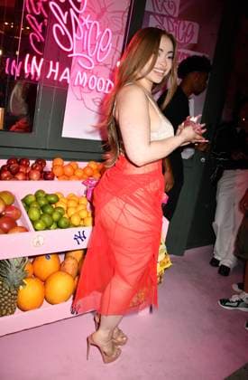 NEW YORK, NY - SEPTEMBER 9: Ice Spice arrives at the launch of her new fragrance, In Ha Mood on September 9, 2026 at After Eden in New York City. Copyright: xmpi099x