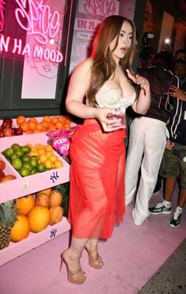 NEW YORK, NY - SEPTEMBER 9: Ice Spice arrives at the launch of her new fragrance, In Ha Mood on September 9, 2026 at After Eden in New York City. Copyright: xmpi099x