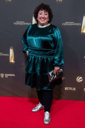 Meltem KAPTAN, actress, red carpet, Red Carpet Show, arrival, German Television Awards ceremony, The 2026 German Television Award, 2026 German Television Award at Confex Koeln, on September 9, 2025