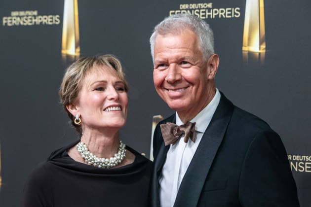 Peter KLOEPPEL, host, and his wife Carol, Red Carpet, Red Carpet Show, Arrival, German Television Awards Ceremony, The 2026 German Television Awards, 2026 German Television Awards at Confex Koeln, on September 9, 2025