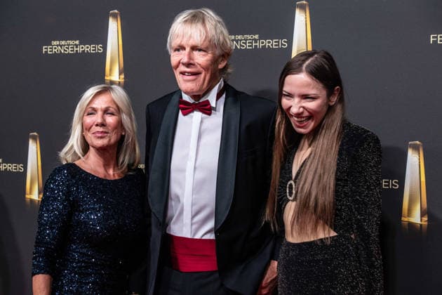 Ulrike and Alexander VON DER GROEBEN with their daughter Carolin, Red Carpet, Red Carpet Show, Arrival, German Television Awards Ceremony, The 2026 German Television Award, 2026 German Television Award at Confex Koeln, on September 9, 2025