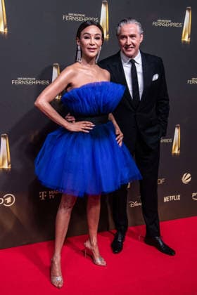 Verona and Franjo POOTH, Red Carpet, Red Carpet Show, Arrival, German Television Award Ceremony, The 2026 German Television Award, 2026 German Television Award at Confex Koeln, on September 9, 2025