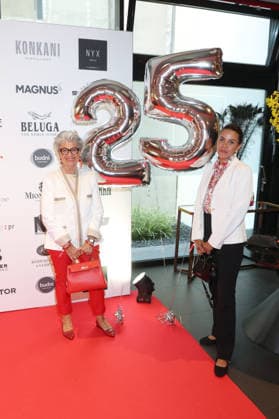 25 Years of Claudia Schulz PR Hamburg: Hannelore Lay, Fee Fernanda Souza, 25 Years of Claudia Schulz PR, Nyx Hotel Hamburg, September 9, 2026 Copyright: xEventpressxBecherx