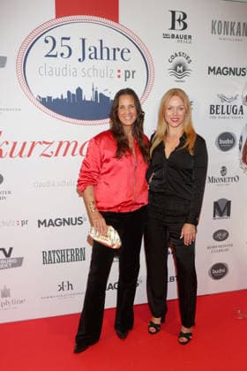 25 Years of Claudia Schulz PR Hamburg Dana Schweiger, Esther Roling, 25 Years of Claudia Schulz PR, Nyx Hotel Hamburg, September 9, 2026 Copyright: xEventpressxBecherx