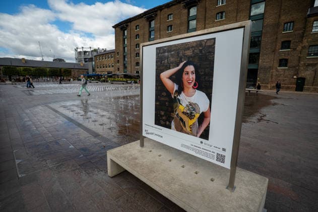 September 9, 2026, London, United Kingdom: A portrait of Amy Winehouse taken in 2003 by photographer Eva Vermandel seen displayed as part of the ˜Amy Winehouse. Visitors view ˜Amy Winehouse: In Focus™, a free outdoor photography exhibition at Granary Square and King™s Boulevard in King™s Cross, London. The exhibition features defining and previously unseen photographs of the late singer, offering an intimate portrait of her life and career and marking 20 years since the release of her acclaimed album ˜Back to Black™. The exhibition runs from 1 September to 15 October 2026. London United Kingdom - ZUMAs197 20260909_aaa_s197_597 Copyright: xJamesxWilloughbyx