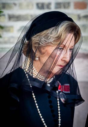 09-09-2026 Funeral of King Harald of Norway during a royal procession from the Royal Palace Chapel to the Cathedral in Oslo. Queen Sonja Â  Copyright: xPPEx
