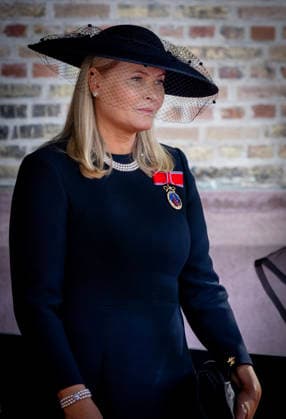 09-09-2026 Funeral of King Harald of Norway during a royal procession from the Royal Palace Chapel to the Cathedral in Oslo. Queen Mette Marit Â  Copyright: xPPEx