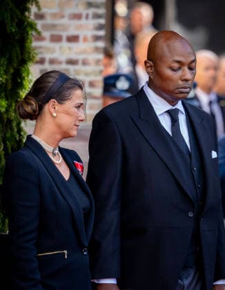 Entertainment Bilder des Tages #2 09-09-2026 Funeral of King Harald of Norway during a royal procession from the Royal Palace Chapel to the Cathedral in Oslo. Princess Martha Louise of Norway and American Shaman Durek Â  Copyright: xPPEx
