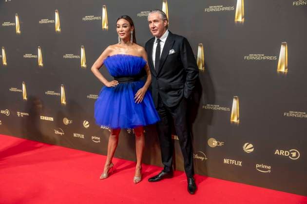 ABB TV AWARD: Verona Pooth and her husband Franjo appear on the red carpet at the gala for the 2026 German TV Award ceremony at the Confex Center on September 9, 2026, in Cologne, North Rhine-Westphalia, Germany