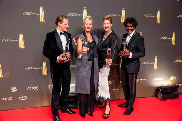 ABB TELEVISION AWARD Max von der Groeben and Anna Schudt, winners of the Television Award, appeared on the red carpet at the gala for the 2026 German Television Award ceremony at the Confex Center on September 9, 2026, in Cologne, North Rhine-Westphalia, Germany