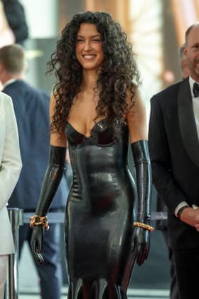 ABB TV AWARD: Rebecca Mir, wearing a rubber dress, appeared on the red carpet at the gala for the 2026 German TV Award ceremony at the Confex Center on September 9, 2026, in Cologne, North Rhine-Westphalia, Germany