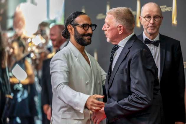 ABB TELEVISION AWARD: Massimo Sinato and Boris Becker as guests on the red carpet at the gala ceremony for the 2026 German Television Award at the Confex Center on September 9, 2026, in Cologne, North Rhine-Westphalia, Germany