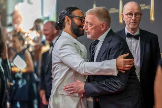 ABB TELEVISION AWARD: Massimo Sinato and Boris Becker as guests on the red carpet at the gala ceremony for the 2026 German Television Award at the Confex Center on September 9, 2026, in Cologne, North Rhine-Westphalia, Germany