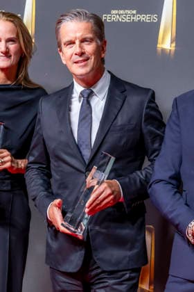 ABB TELEVISION AWARD: Markus Lanz, winner of the Television Award, appears on the red carpet at the gala ceremony for the 2026 German Television Award at the Confex Center on September 9, 2026, in Cologne, North Rhine-Westphalia, Germany